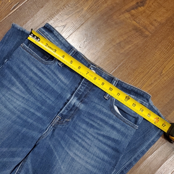 Lucky Brand Bridgette Skinny Size 6/28 Medium Wash Raw Hem High Rise - Picture 7 of 10